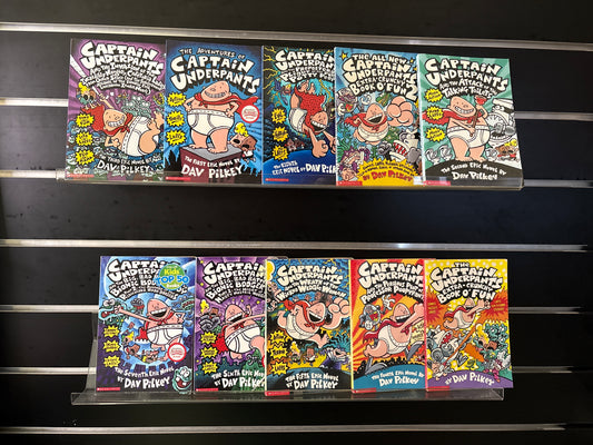 PILKEY, Dav - Bundle of 10 - Selected Titles in Captain Underpants Series (Min. fair condition)