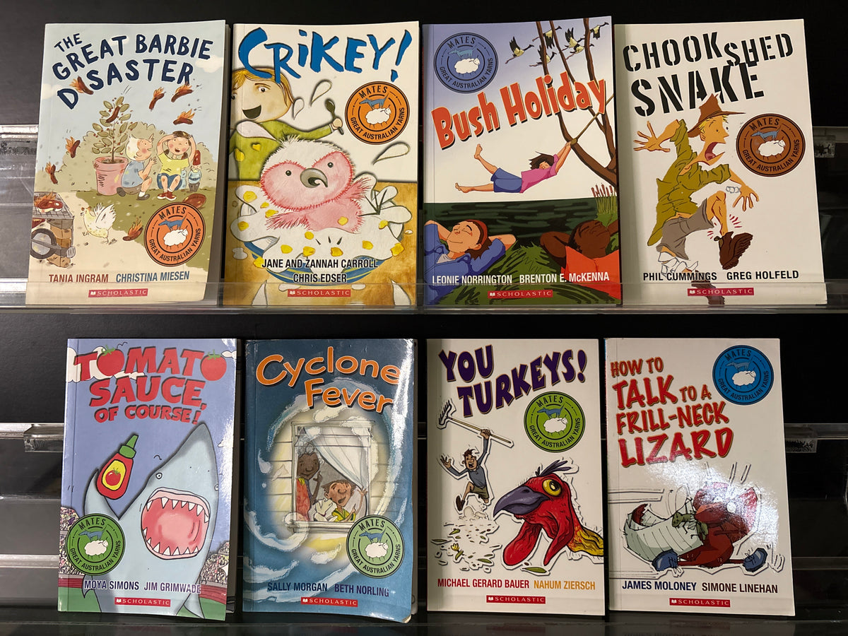 MATES GREAT AUSTRALIAN YARNS Assorted Standalone Titles Bundle of 8 (Min. fair condition)