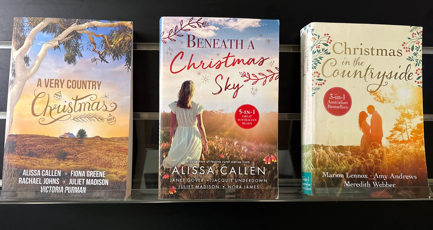 ROMANCE 3-in-1 Australian Christmas Romance Assorted Stories and Authors Bundle of 3 (Min. Fair Condition)