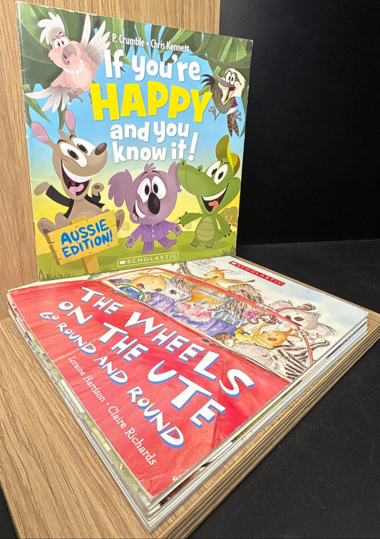 AUSSIE PICTURE BOOKS - Bundle of 9 - Assorted Titles (Min. fair condition)