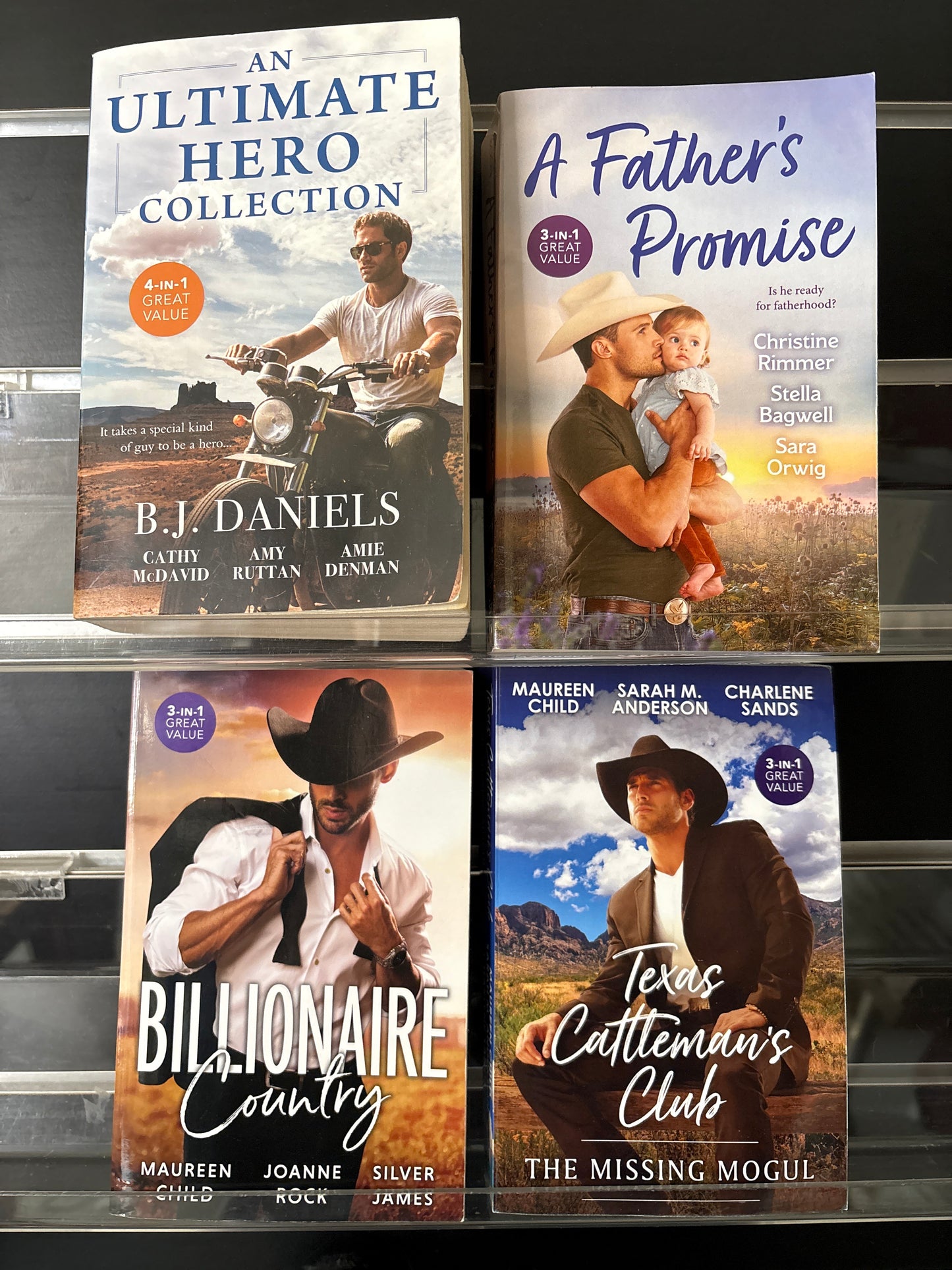 MILLS + BOON American Romance 3,4-in-1 Assorted Titles Bundle of 4 (min. good condition)