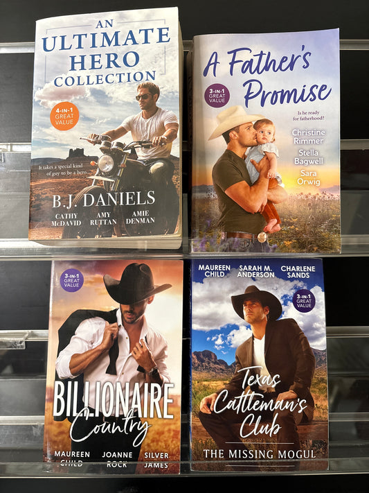 MILLS + BOON American Romance 3,4-in-1 Assorted Titles Bundle of 4 (min. good condition)