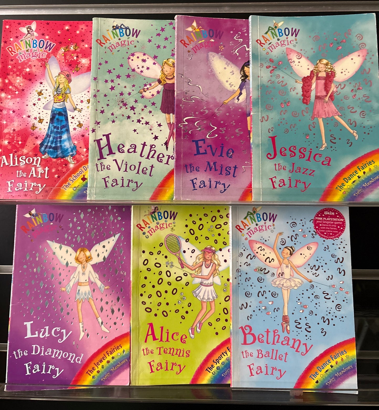 MEADOWS, Daisy 'Rainbow Magic Fairies' Assorted Titles Bundle of 7 (Min. fair condition)