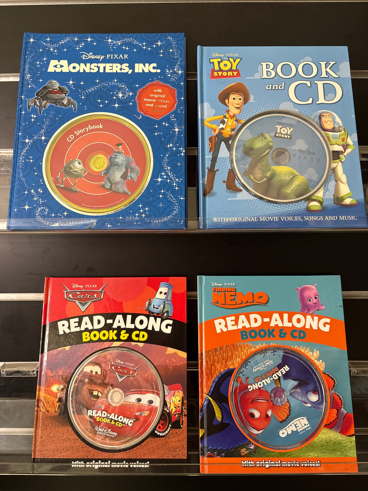 READ ALONG DISNEY PIXAR Assorted Standalone Titles Various Authors Bundle of 4 (Min. fair condition)