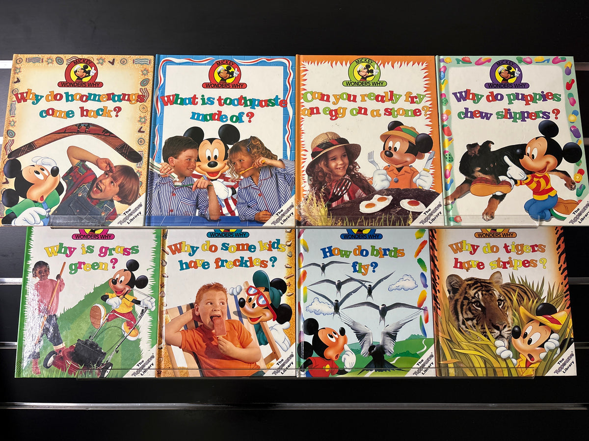 MICKEY WONDERS WHY Assorted Standalone Titles Bundle of 8 (Min. fair condition)
