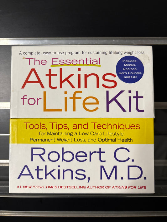 ROBERT, C. + ATKINS, M.D. 'The Essential Atkins For Life Kit' Bundle of 1 (min. fair condition)