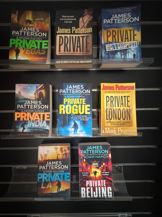 PATTERSON, James - Bundle of 8: assorted titles in Private Series (min. fair condition)