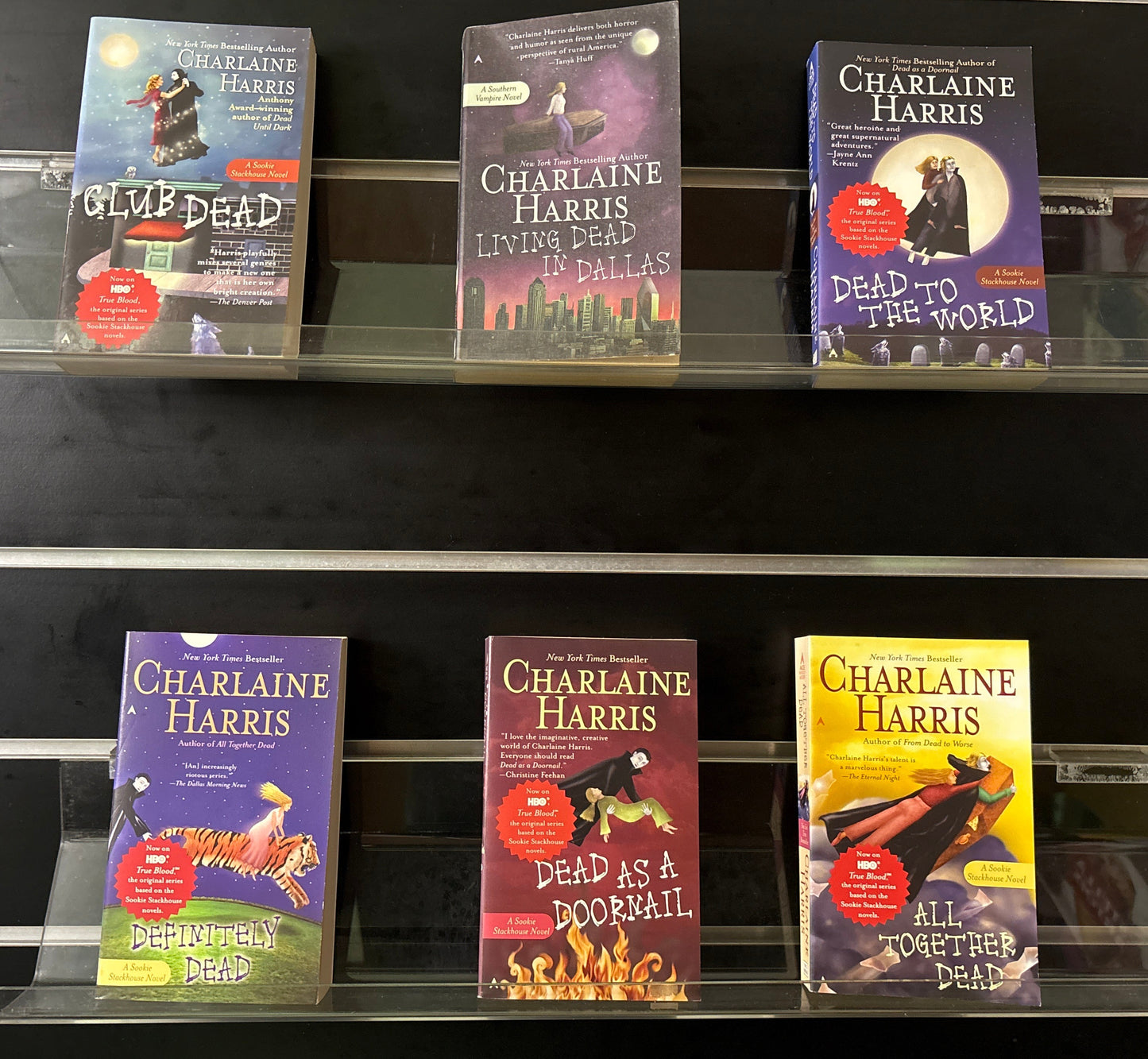 HARRIS, Charlaine ' Sookie Stackhouse' Series Books #2-7 Bundle of 6 (Min. fair condition)