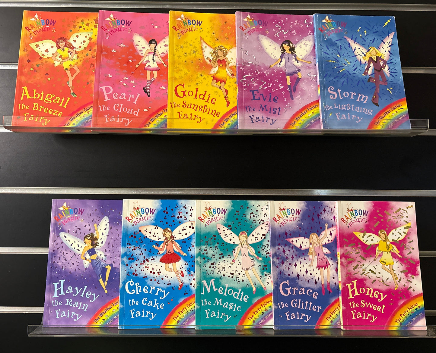 MEADOWS, Daisy 'Rainbow Magic Fairies' Books #9-18 Bundle of 10  Assorted Titles (Min. fair condition)