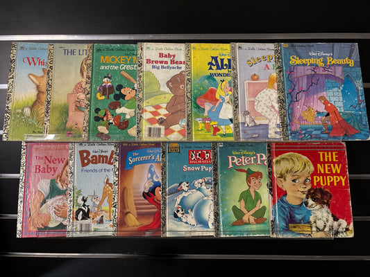 LITTLE GOLDEN BOOKS Assorted Standalone Titles Bundle of 13 (Min. fair condition)