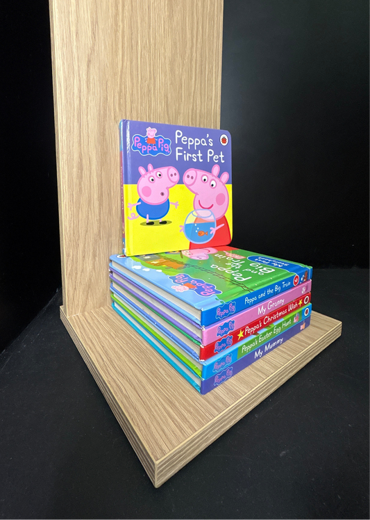PEPPA PIG - Bundle of 6 - Assorted Board Book Titles (Min. fair condition)
