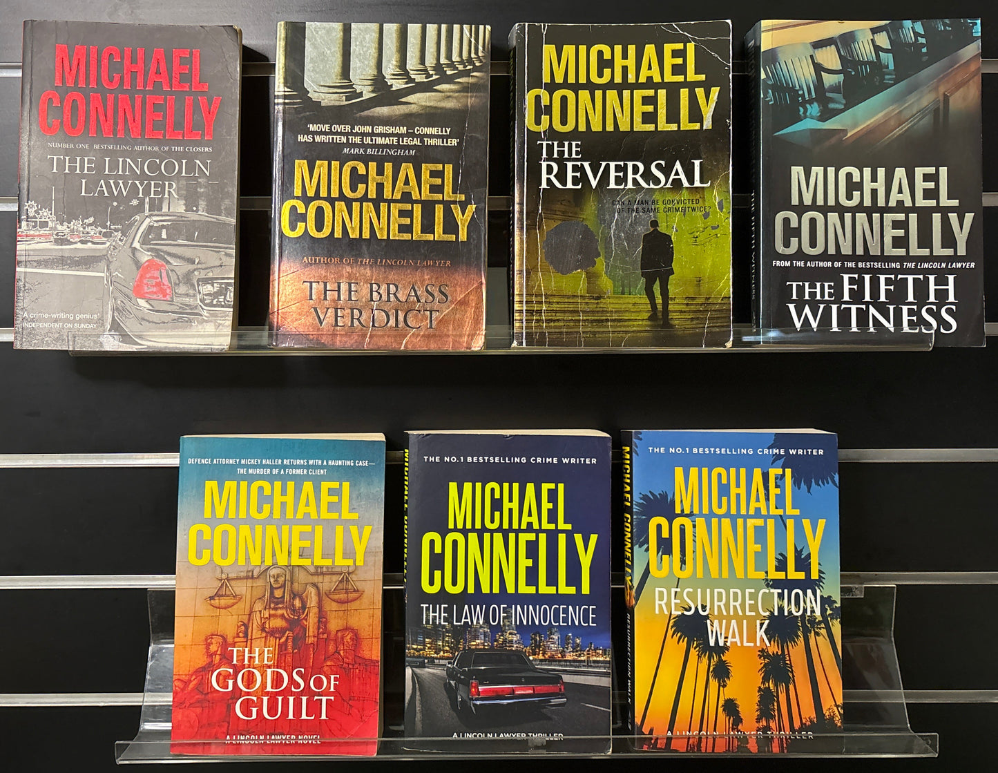 CONNELLY, Michael 'Lincoln Lawyer' Series Titles #1 -7 (Min. fair condition)