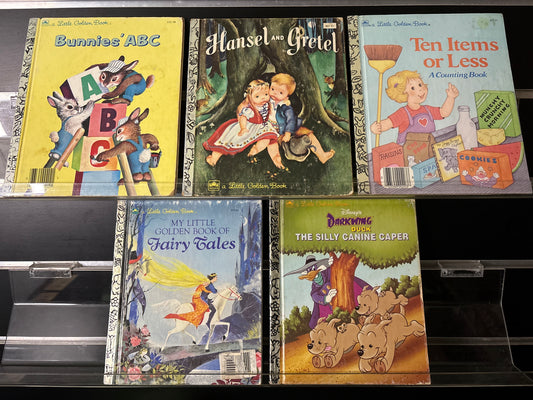 LITTLE GOLDEN BOOKS Assorted Vintage Titles Bundle of 5 (Min. good condition)