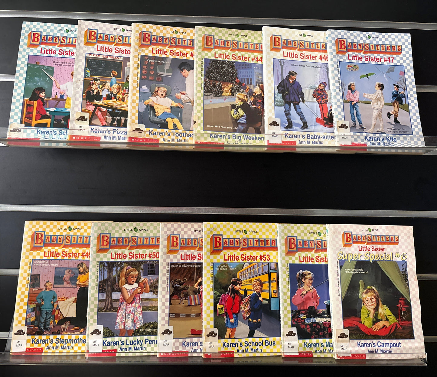 MARTIN, Ann M. 'The Babysitters Little Sister' Books #41-55 Plus bonus Book Bundle of 12 (Min. fair condition)