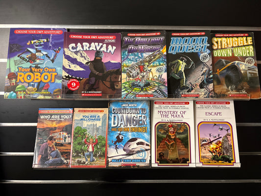 CHOOSE YOUR OWN ADVENTURE Assorted Standalone Titles Various Authors Bundle of 10 (Min. fair condition)