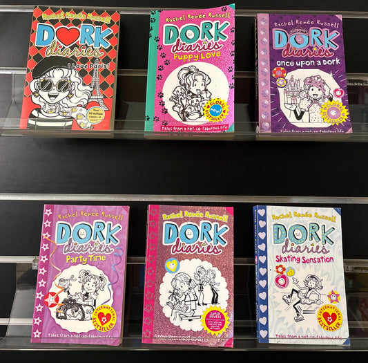 RUSSELL, Rachel Renee - Bundle of 6 Titles in 'Dork Diaries' Series (Min. good condition)