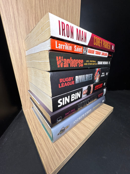 RUGBY LEAGUE Greats Player Bios Bundle of 7 (Min fair condition)