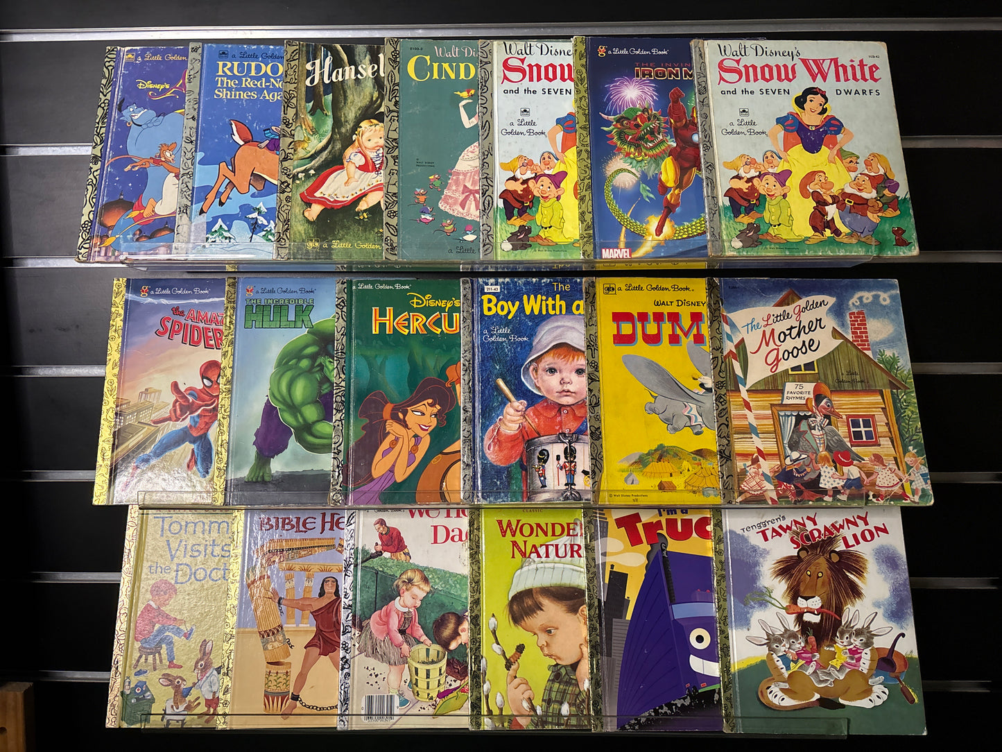LITTLE GOLDEN BOOKS - Bundle of 19 Titles (Min. fair condition)