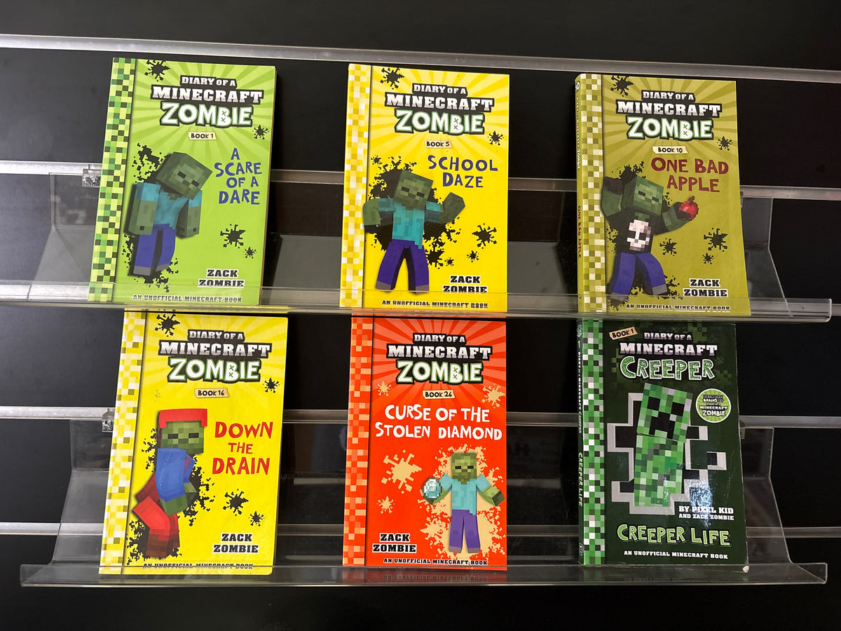 DIARY OF A MINECRAFT ZOMBIE + Bonus Creeper Title Assorted Titles Bundle of 6 (Min. fair condition)