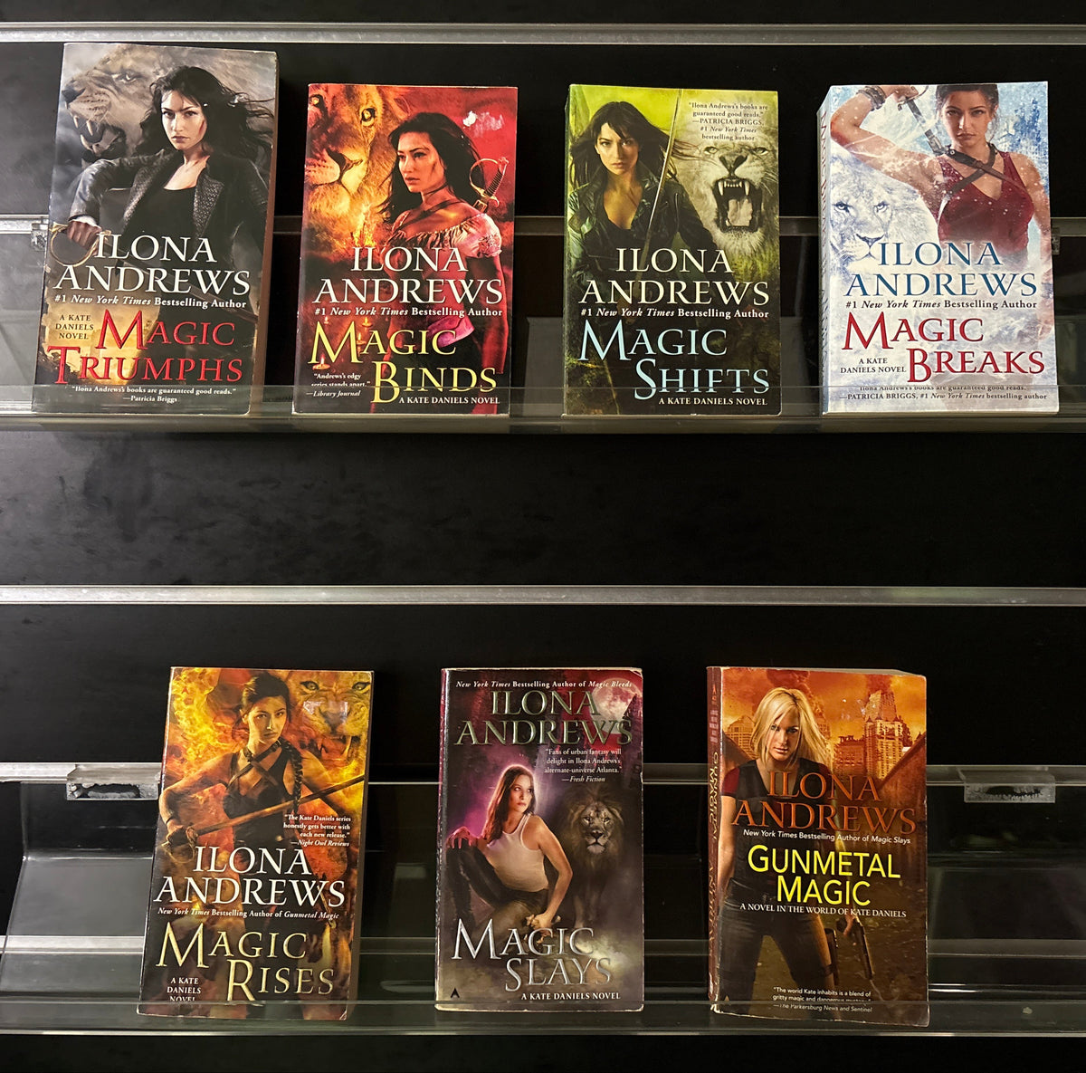 ANDREWS, Ilona 'Kate Daniels' Series Books #5-10 plus Bonus Book Bundle of 7 (Min. fair condition)