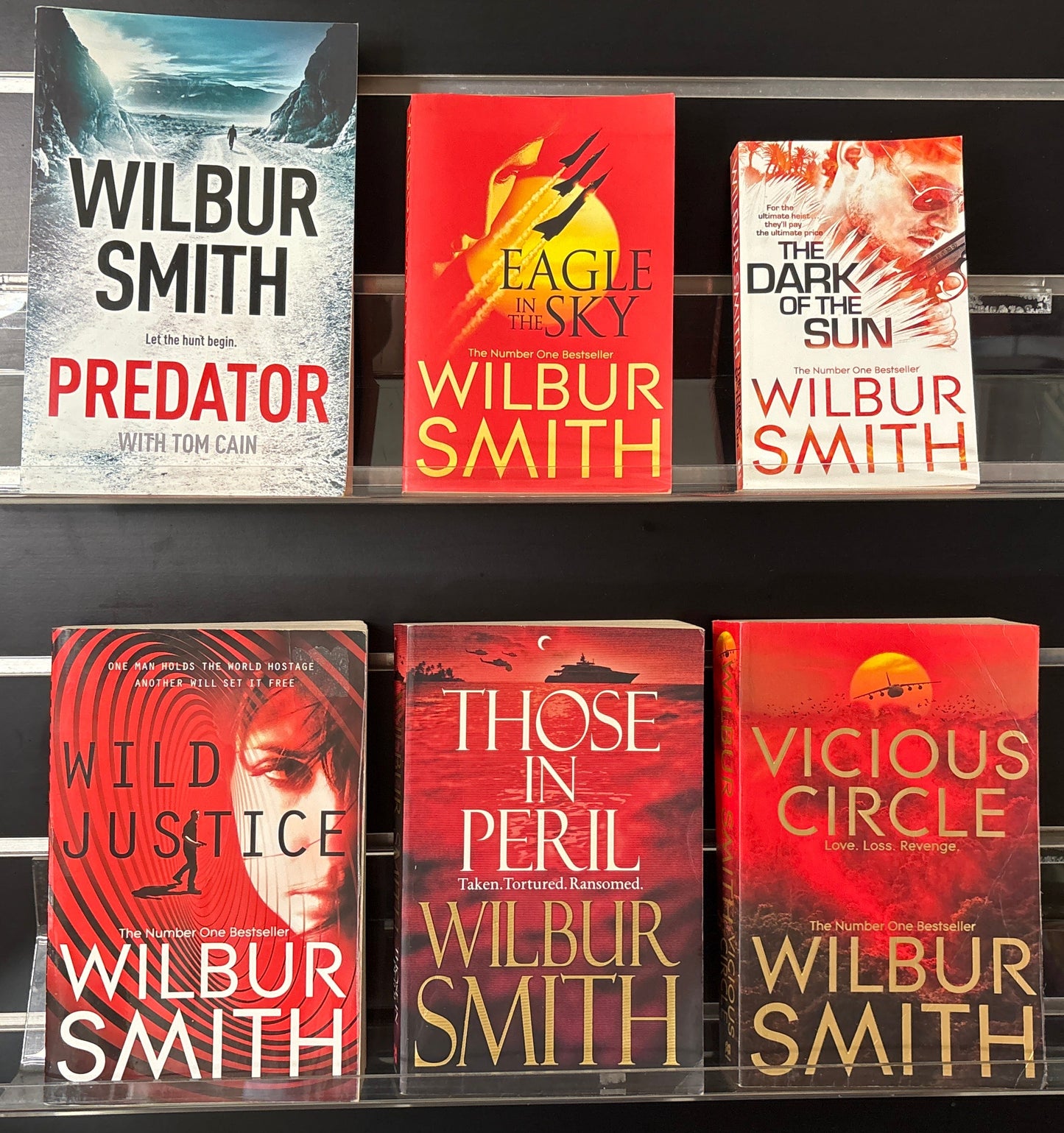 SMITH, Wilbur 'Hector Cross' Complete Series #1-3 and Standalone Titles Bundle of 6 (Min. fair condition)