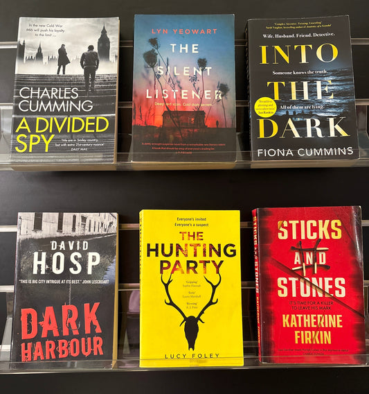 THRILLER Assorted Standalone Titles by various Authors Bundle of 6 (Min. fair condition)