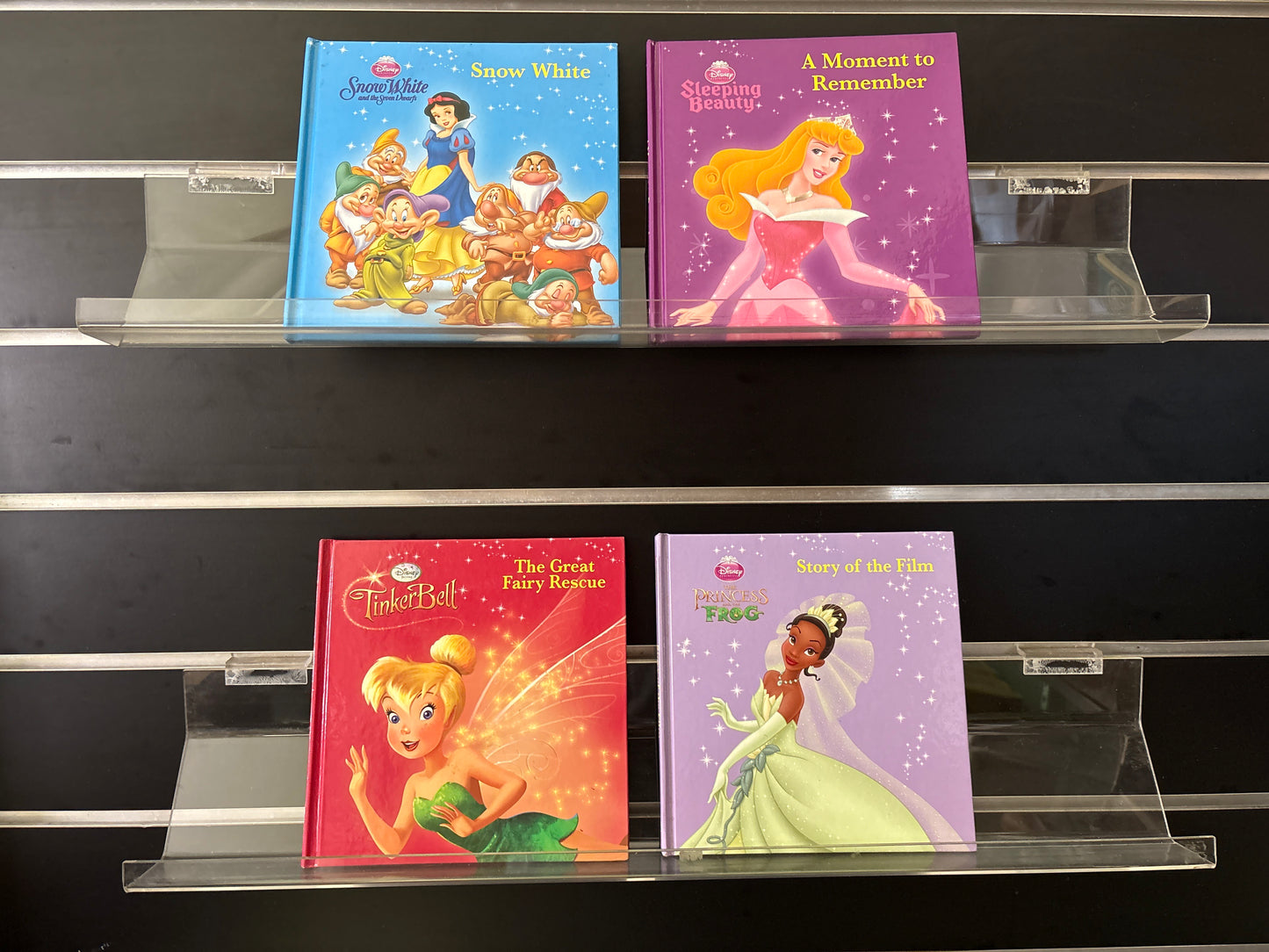 DISNEY - Bundle of 4 - Selected Titles of Princesses and Fairies (Min. good condition)
