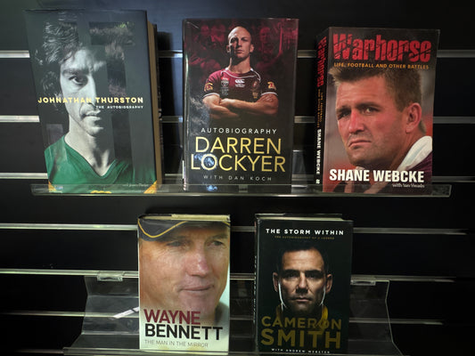 NRL Player Biographies - Bundle of 5 (Min. fair condition)