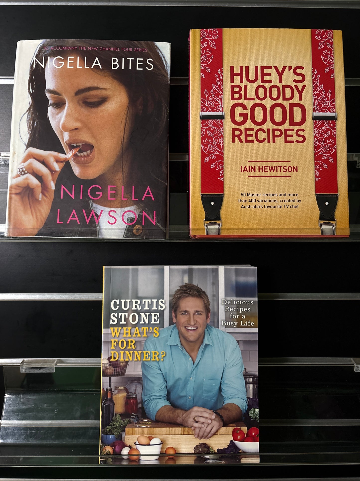 COOK BOOKS Assorted Titles by Celebrity Chefs Bundle of 3 (Min. fair condition)