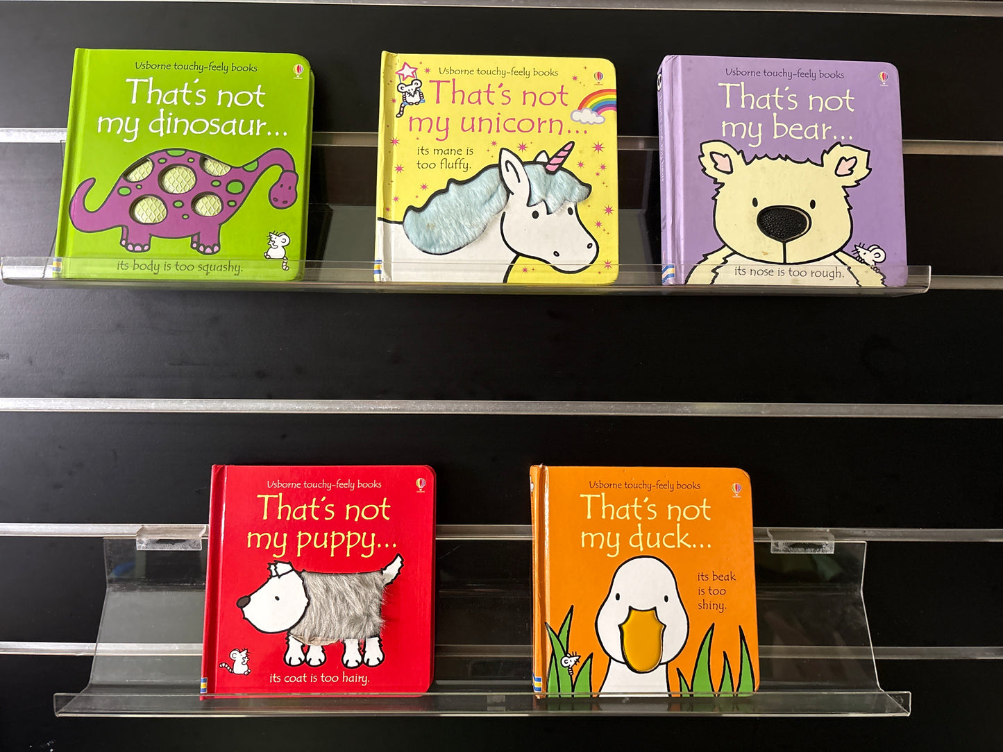 USBOURNE 'That's Not My...' Series  - Bundle of 5 Assorted Titles / Touchy Feely  (Min. fair condition)