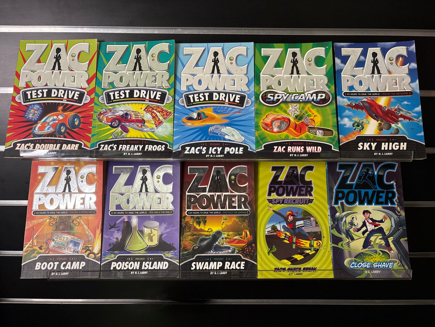 LARRY, H. I  'Zac Power' Series Assorted Titles Bundle of 10 (Min. fair condition)