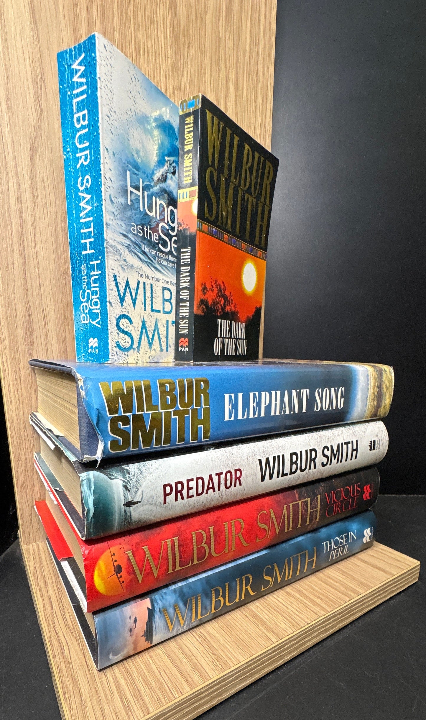 SMITH, Wilbur 'Hector Cross' Complete Series #1-3 and Standalone Titles Bundle of 6 (Min. fair condition)