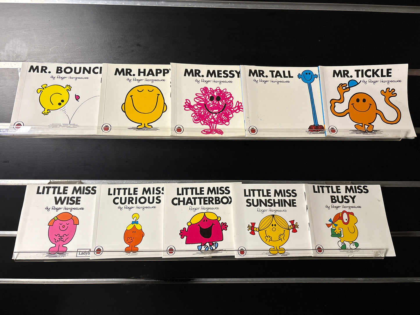 LITTLE MISS + MR MEN Assorted Titles Bundle of 10 (Min. Fair condition)