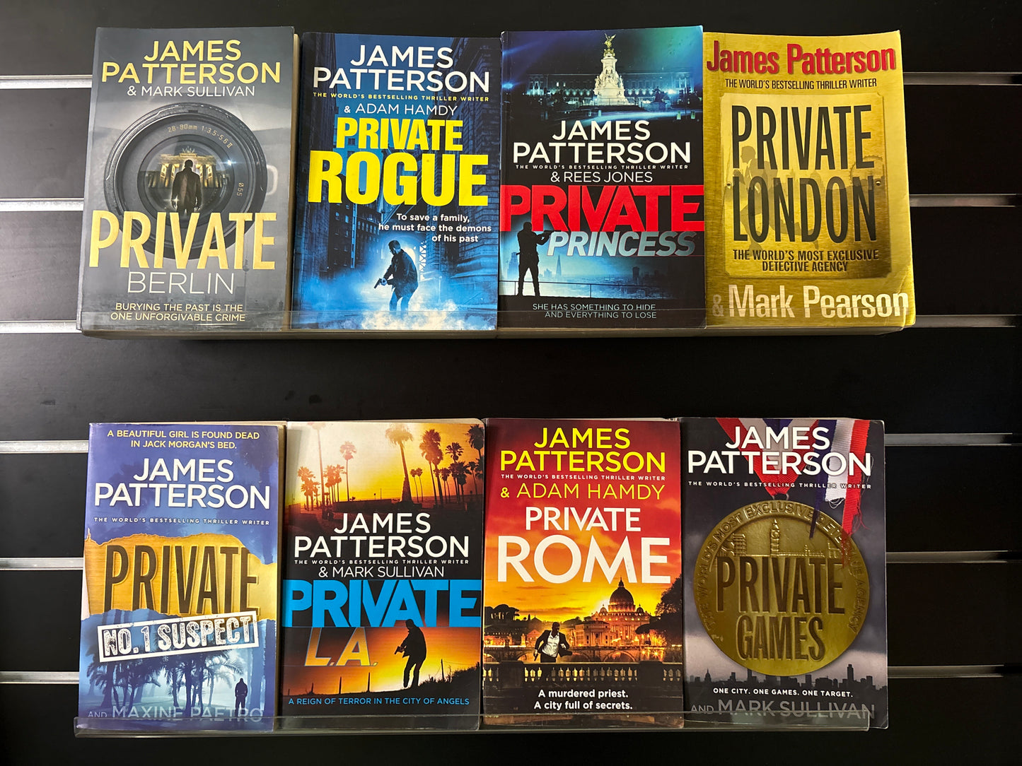 PATTERSON, James 'Private' Series Assorted Titles Bundle of 6 (Min. fair condition)