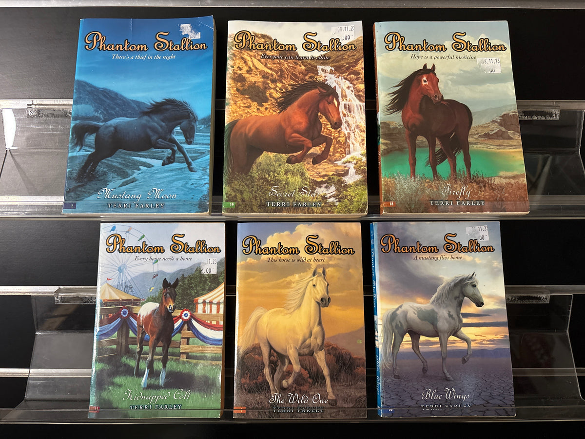 FARLEY, Terri 'Phantom Stallion' Series Assorted Standalone Titles #1,2,15,18,19,20 Bundle of 6 (Min. good condition)
