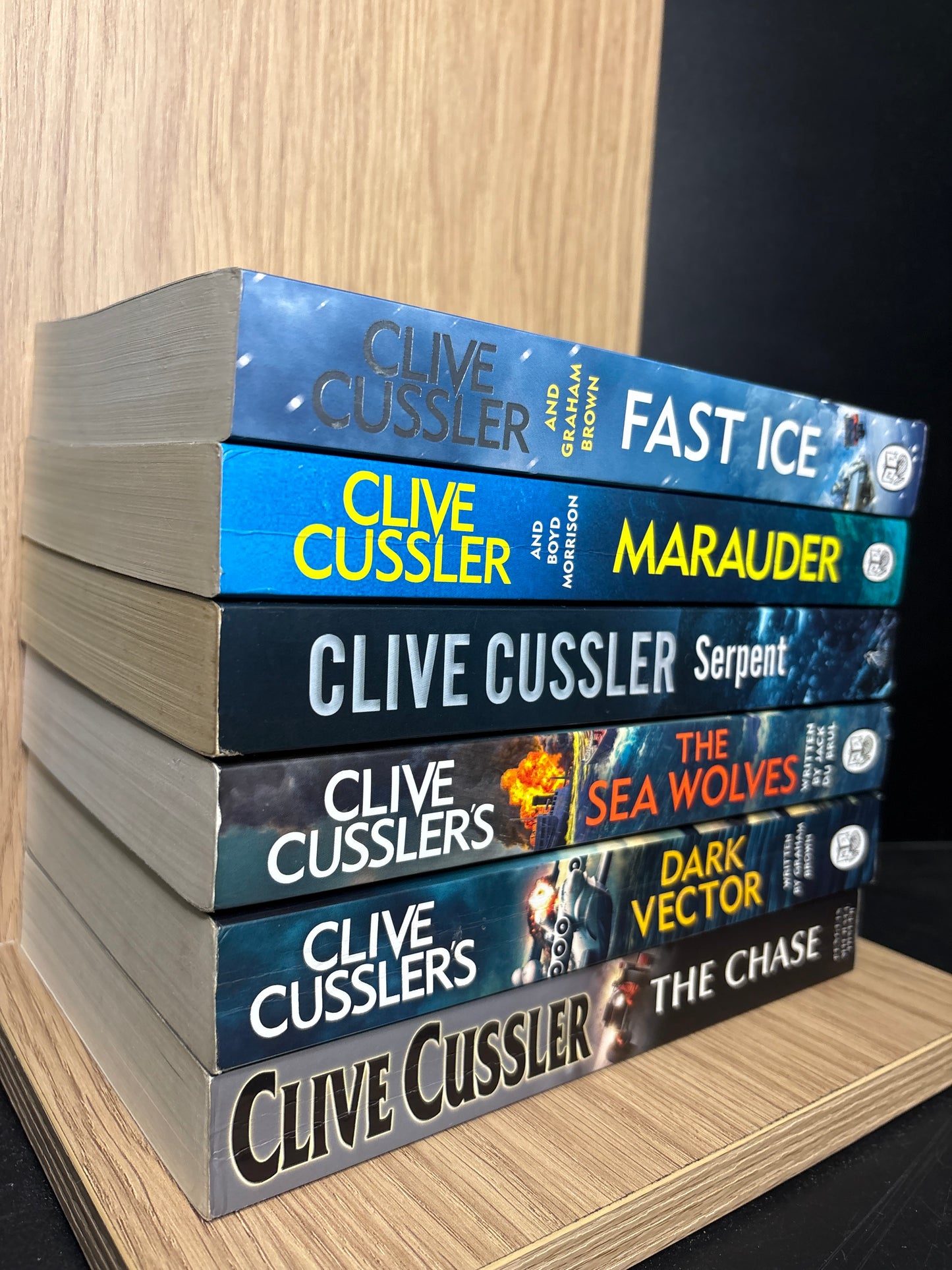 CUSSLER, Clive Assorted Titles from Various Series Bundle of 6 (Min good condition)