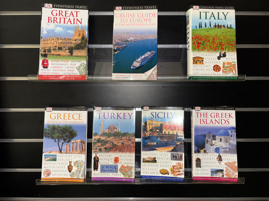 TRAVEL Guides - Bundle of 7 - Assorted Eyewitness Travel Guides (Min. good condition)