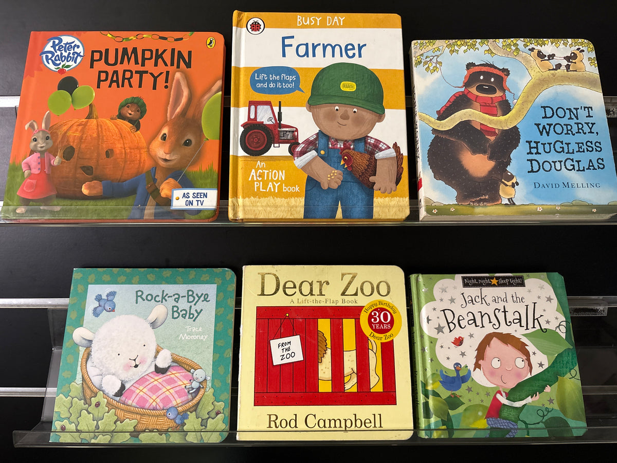 KIDS BOARD BOOKS Assorted Standalone Titles Various Authors Bundle of 6 (Min. fair condition)