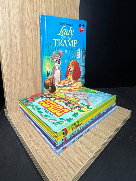 WALT DISNEY - Bundle of 6 - Assorted 'Wonderful World of Reading' Titles (Min. fair condition)