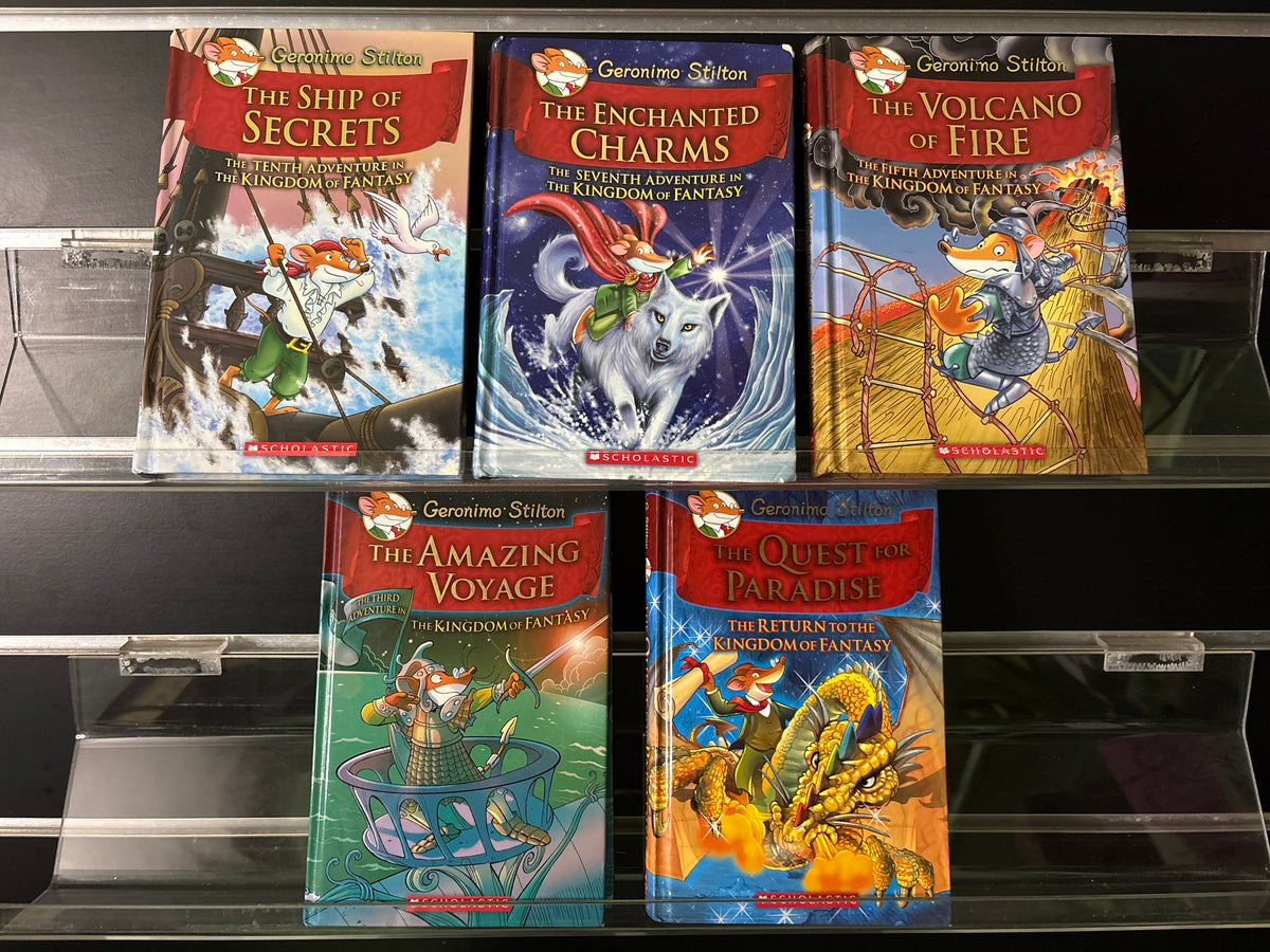 GERONIMO STILTON 'The Kingdom of Fantasy' Assorted Titles Bundle of 5 (Min. good condition)