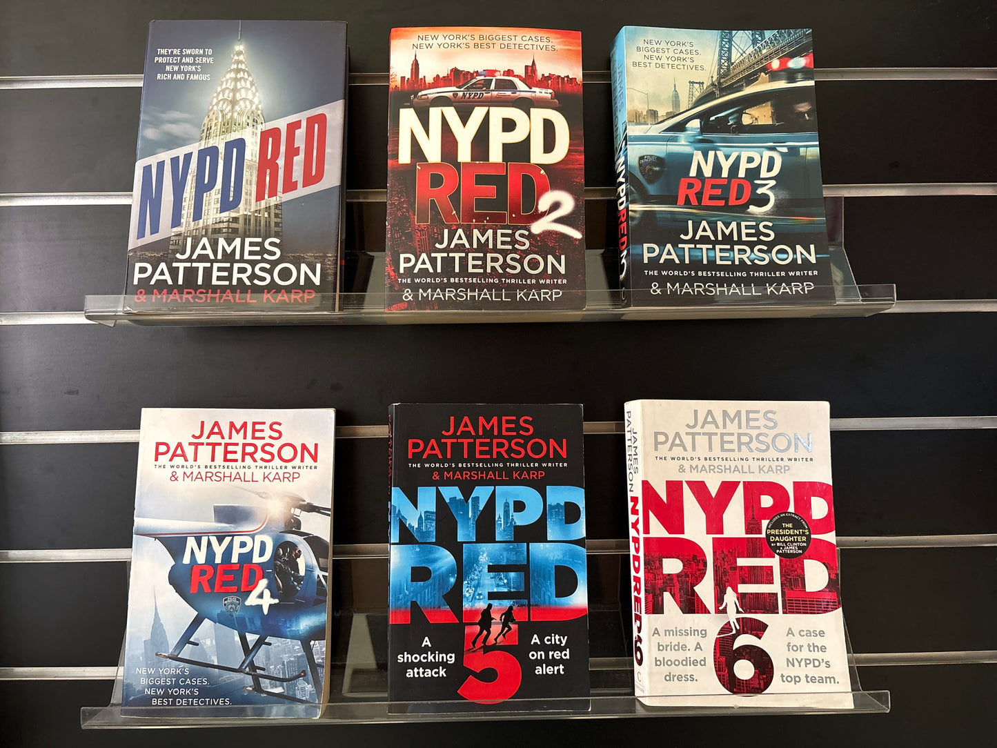 PATTERSON, James: 'NYPD' Series - Bundle of 6 Titles #1-6 (Min. fair condition)