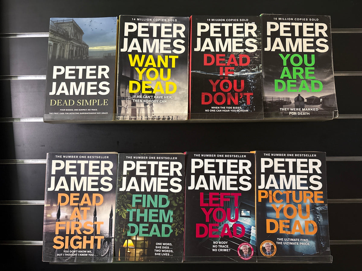 JAMES, Peter 'Roy Grace' Series Assorted Titles Bundle of 8 (min. fair condition)