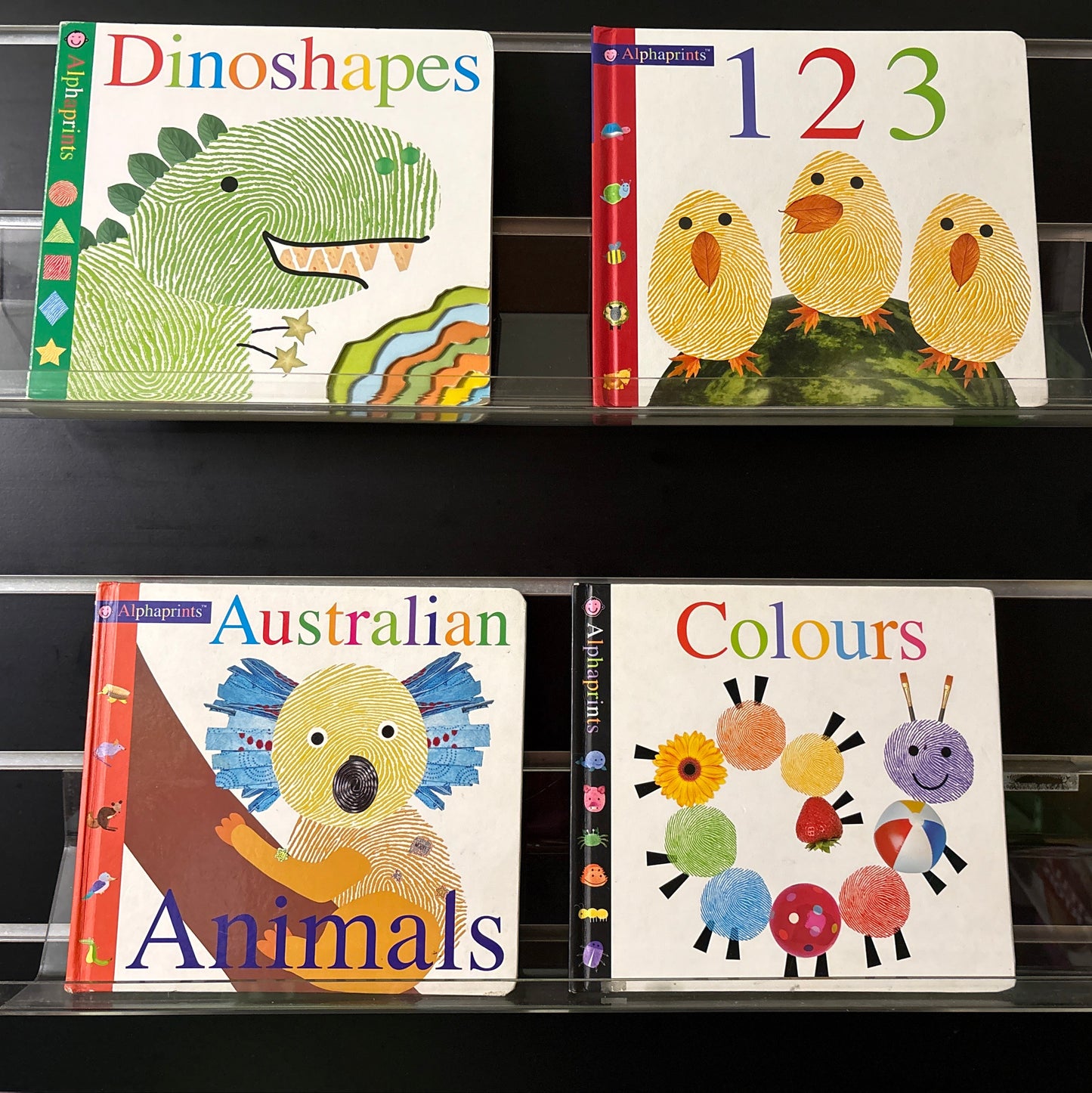 'ALPHAPRINTS' Series Assorted Titles Bundle of 4 (Min. fair condition)