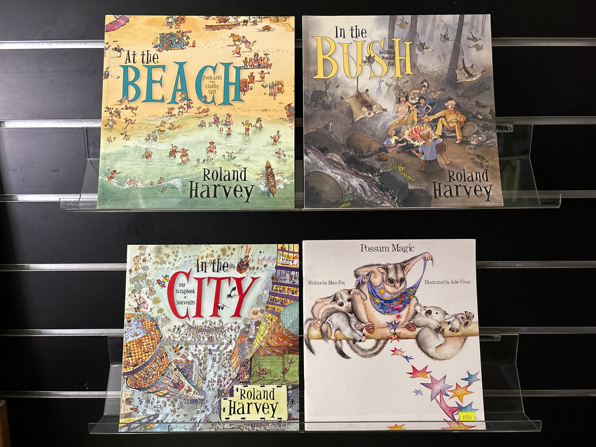 HARVEY, Roland Picture Books + Bonus 'Possum Magic' Bundle of 4 (Min. good condition)