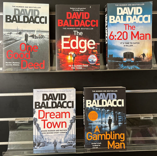BALDACCI, David 'Travis Devine' Series #1-2 and 'Aloysius Archer' Complete Series #1-3 Bundle of 5 (Min. fair condition)