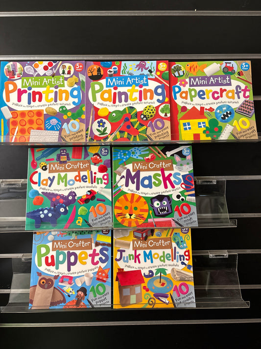 MINI CRAFTER/ MINI ARTIST Assorted Titles Bundle of 7 (Min. very good condition)
