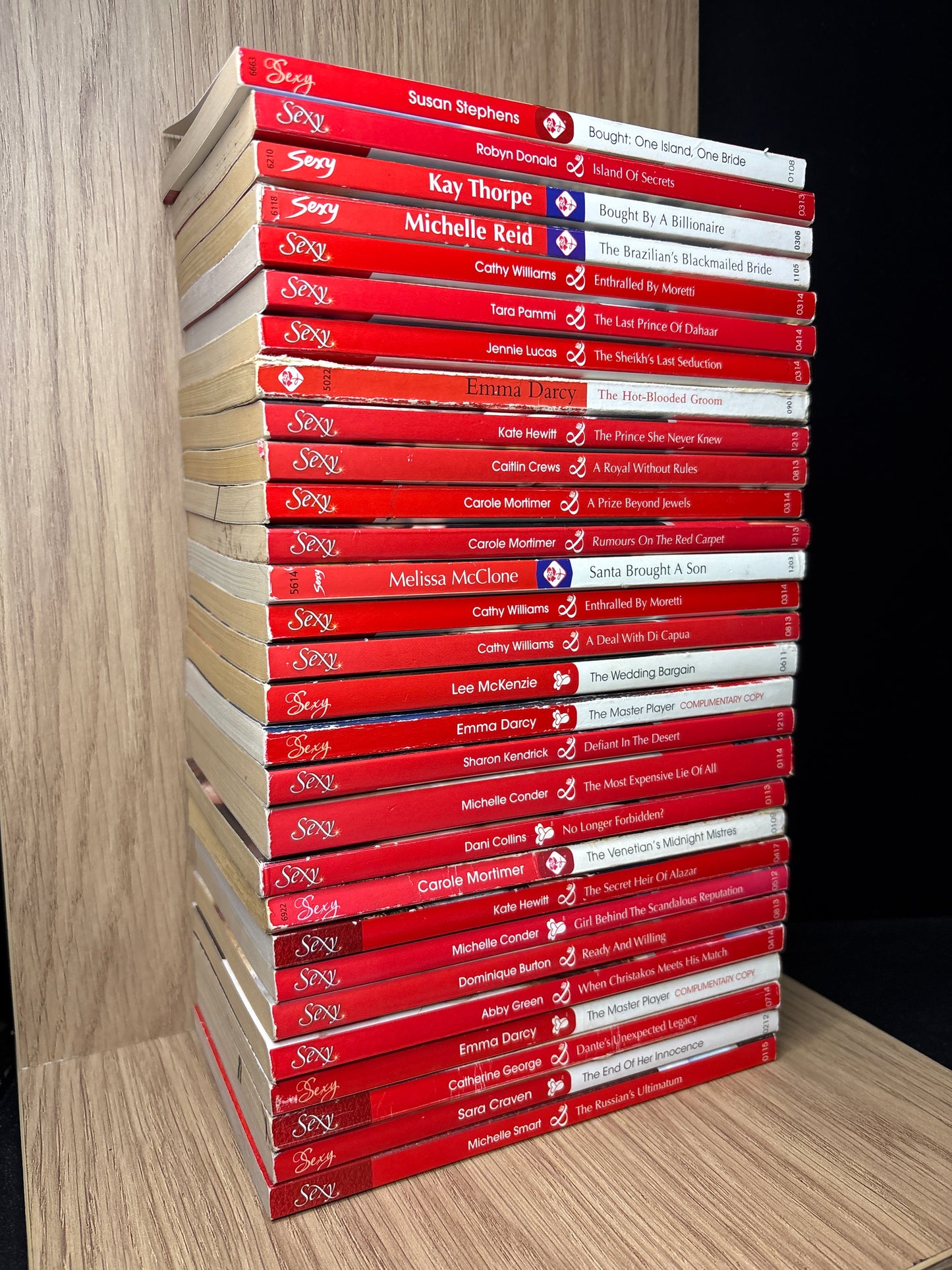 Mills & Boon 'Sexy' Series Assorted Titles Bundle of 29 (Min. fair condition)