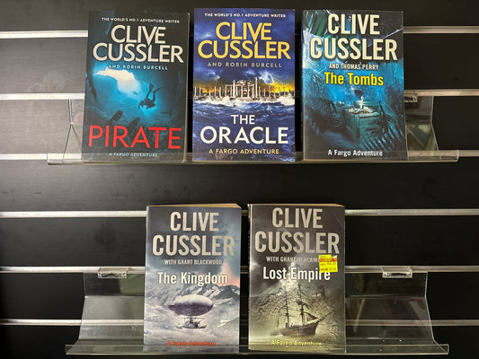 CUSSLER, Clive 'Fargo' Series Assorted Titles Bundle of 5 (Min. fair condition)