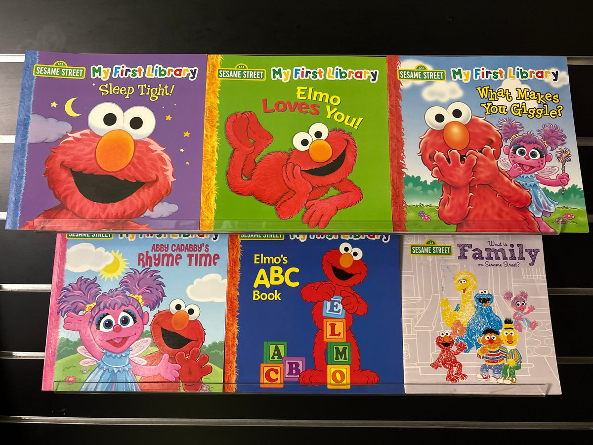 SESAME STREET My First Library + Bonus Family Reader Title Bundle of 6 (Min. very good condition)