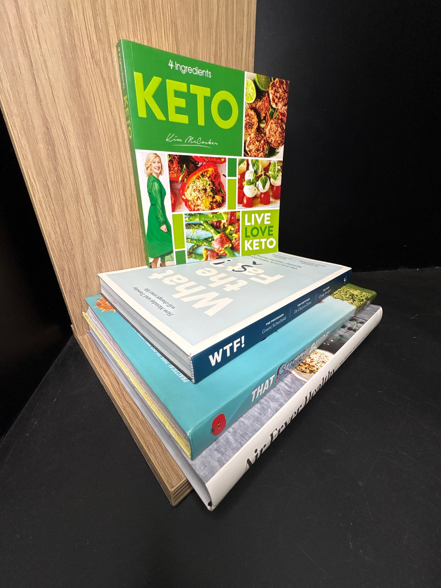 HEALTHY EATING Cookbooks - Bundle of 4 - Assorted Authors (Min. fair condition)